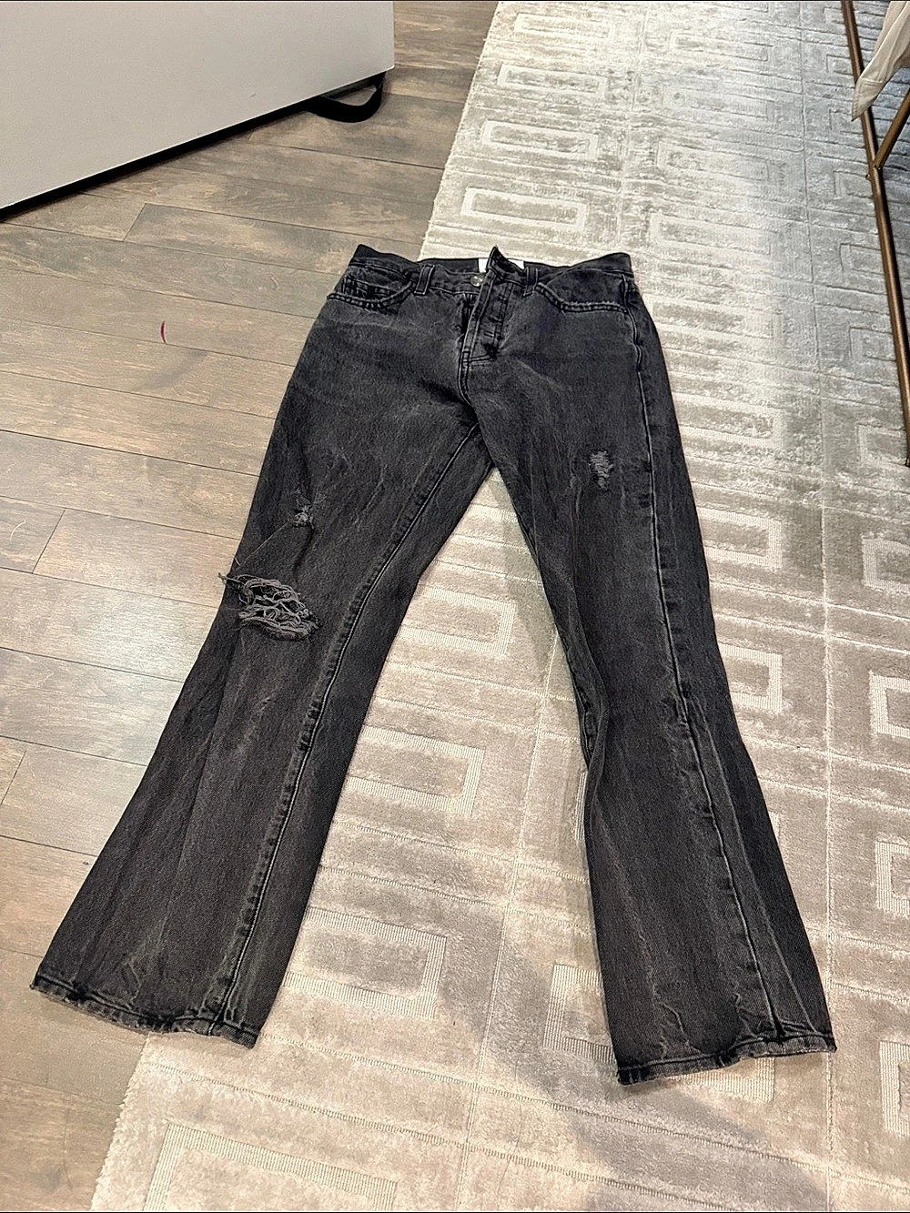 Current/Elliott The Original Straight Valo Destroy Jeans Waist 25